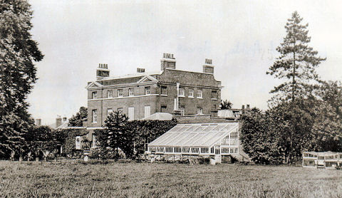 Ashley House where Jonathan was Head Gardener. This picture was probably taken before the building was used as the local Registration Office where Nellie was married.