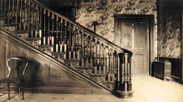 Staircase in main hall, The Hylands