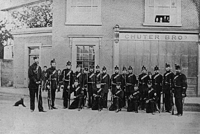 Assumed to be of the newly formed 8th Corps, Surrey Rifle Volunteers Assumed to be of the newly formed 8th Corps, Surrey Rifle Volunteers
