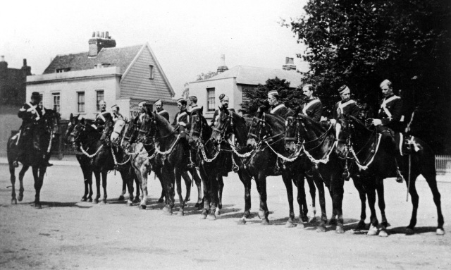 Epsom volunteers in the High Street.