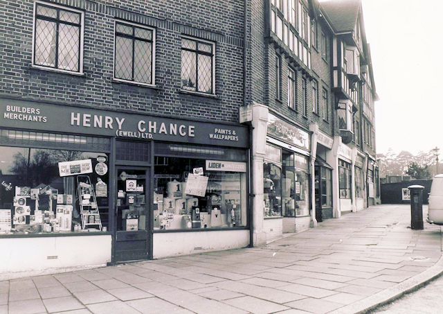 The Corner House Parade, Epsom Road, Ewell in 1970