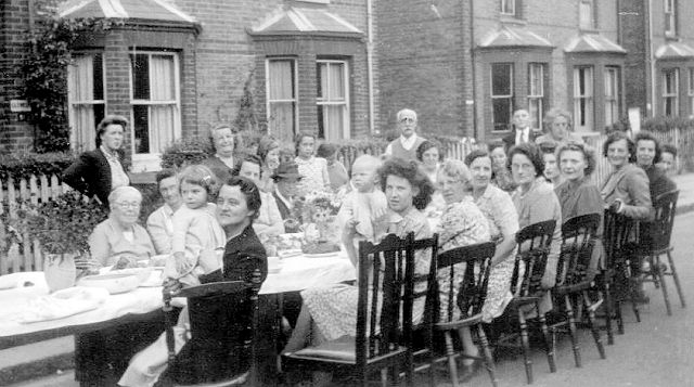 VE celebrations in Upper Court Road, Epsom