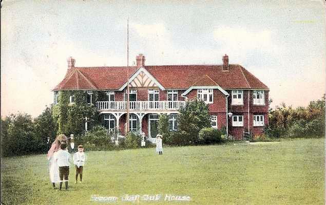 Postcard view of Epsom Downs Golf Club