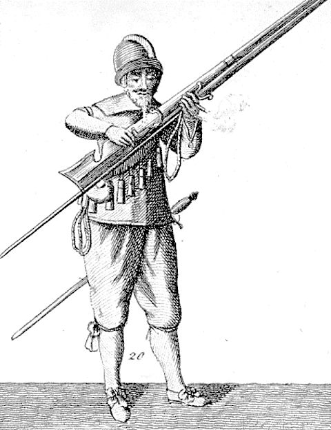 Managing a seventeenth-century gun