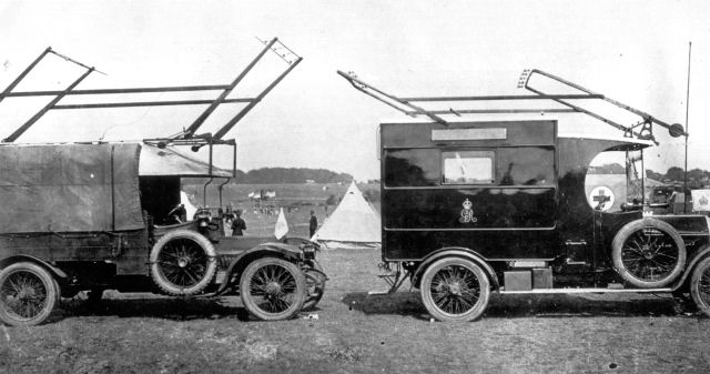 Two Crossley Tenders on Epsom Downs 1923