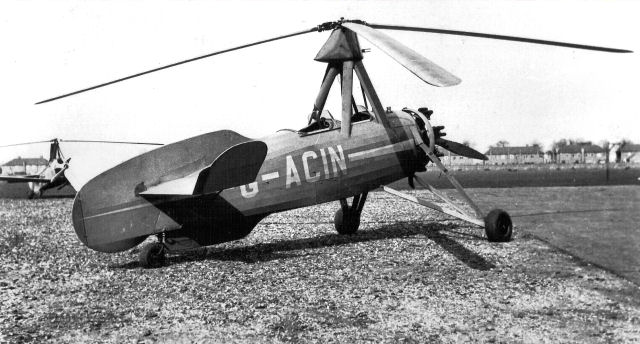 The Cierva C30P, G-ACIN, autogyro used in 1934