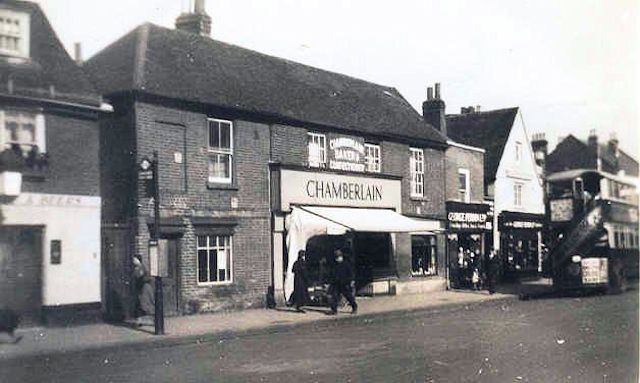 Chamberlain's bakery and confectionery shop, 1930s.
