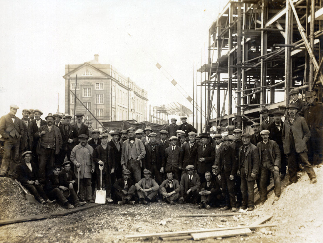 Workmen from the 1927 stand