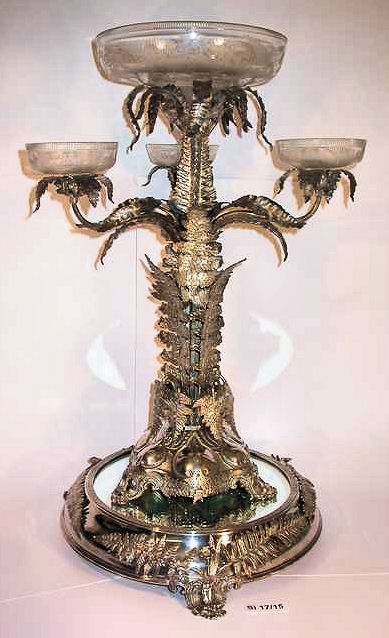 Silver Gilt Epergne Presented To George Stone Silver Gilt Epergne Presented To George Stone