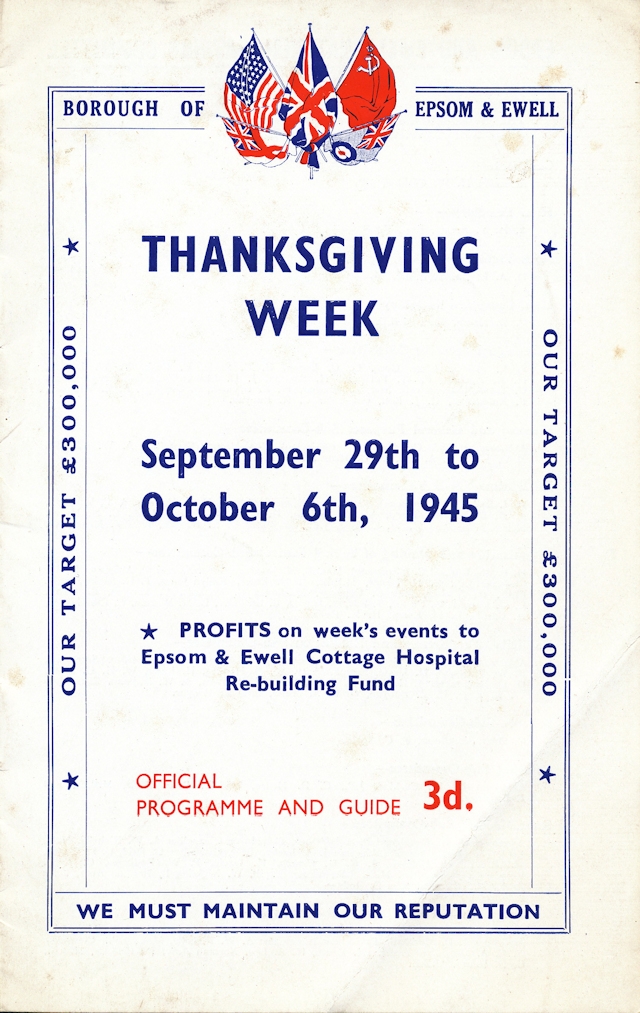 Thanksgiving Week Programme Thanksgiving Week Programme