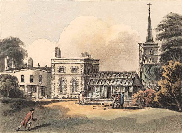 Pitt Place, Church Street, Epsom c.1810 Pitt Place, Church St, Epsom c.1810