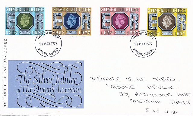 First Day cover for the Silver Jubilee of the Queen's Accession, 1952 - 1977. First Day cover for the Silver Jubilee of the Queen's Accession, 1952 - 1977.