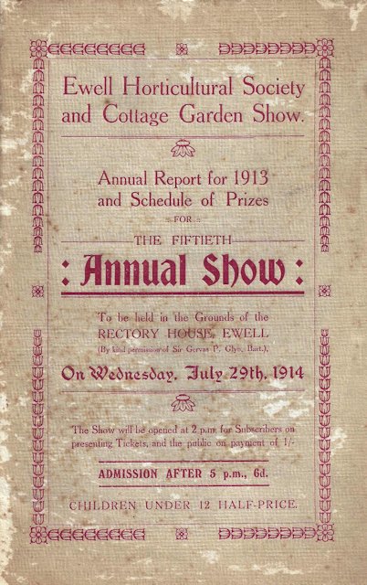 Cover for the 1913 Annual Show Programme