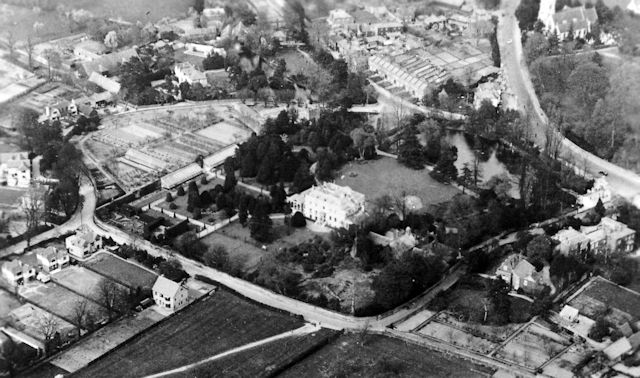 Aerial photo of Garbrand Hall and grounds c1926 Aerial photo of Garbrand Hall and grounds c1926