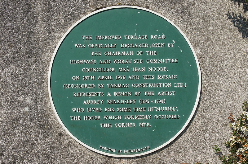 Close-up of the Bournemouth plaque Close-up of the Bournemouth plaque