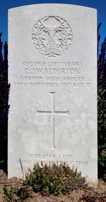 Charles's headstone in Metz-En-Couture Communal Cemetery Extension Charles's headstone in Metz-En-Couture Communal Cemetery Extension