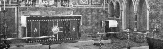 The altar rail in 1926