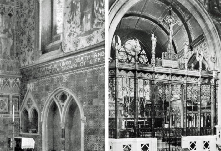 Details of the lost Chancel decorations
