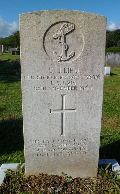 Edward's headstone in Epsom Cemetery. Edward's headstone in Epsom Cemetery.