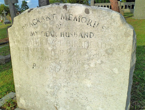 George's headstone in Epsom Cemetery. George's headstone in Epsom Cemetery.