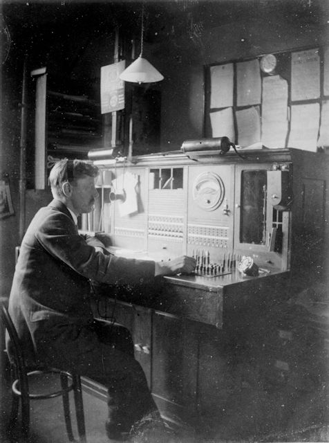 3. Test desk, Epsom telephone exchange, 1912. Post Office Electrical Engineers' Journal, vol V (1912), courtesy of BT Heritage