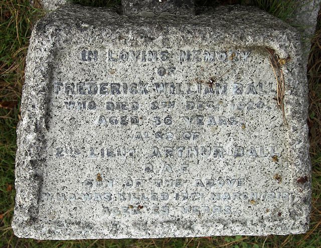 Arthur's inscription on his Parents Grave