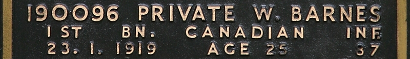 William's inscription on the CWGC memorial Epsom. William's inscription on the CWGC memorial Epsom.