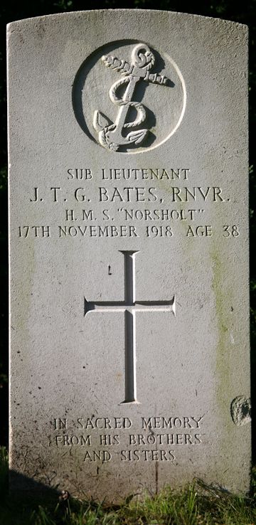 John's headstone in Epsom Cemetery