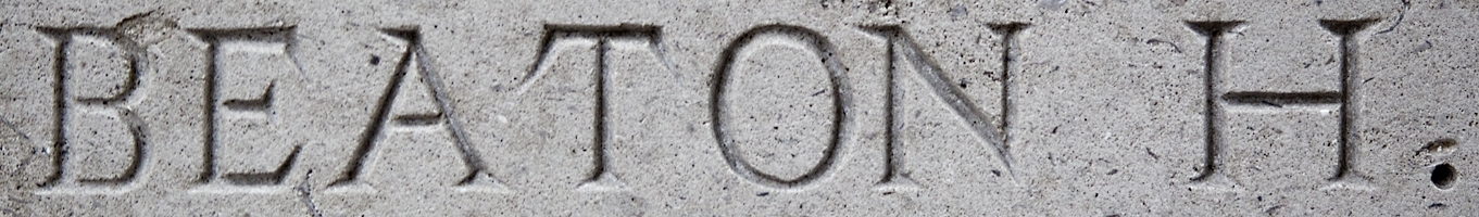Harry Beaton's inscription on the Thiepval Memorial