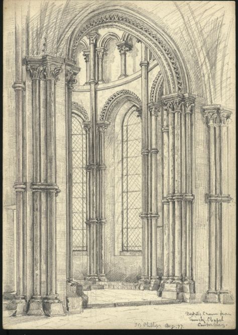 Trinity Chapel, Canterbury Cathedral, 1877 Trinity Chapel, Canterbury Cathedral, 1877