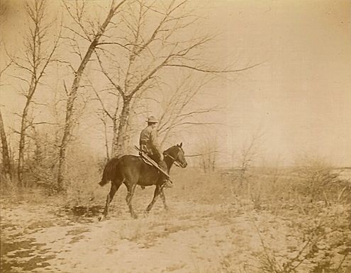 Bevan at the ranch in Wyoming, 1898. Bevan at the ranch in Wyoming, 1898.