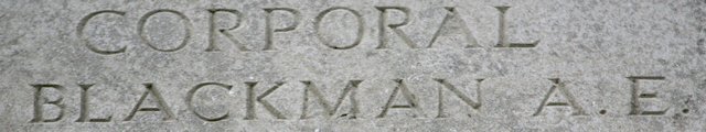 Albert's inscription on the Thiepval memorial to the missing.<br>Image courtesy of Clive Gilbert © 2013 Albert's inscription on the Thiepval memorial to the missing.<br>Image courtesy of Clive Gilbert © 2013