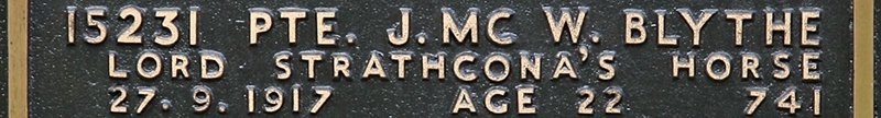 James' inscription on the CWGC memorial Epsom. James' inscription on the CWGC memorial Epsom.
