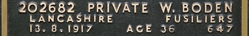 William's inscription on the CWGC memorial Epsom. William's inscription on the CWGC memorial Epsom.