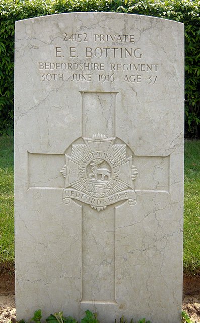 Ernest's headstone in Delhi War Cemetery Ernest's headstone in Delhi War Cemetery