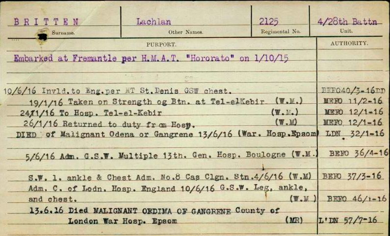 Some of Lachlan Service Papers - Click image to enlarge Some of Lachlan Service Papers - Click image to enlarge