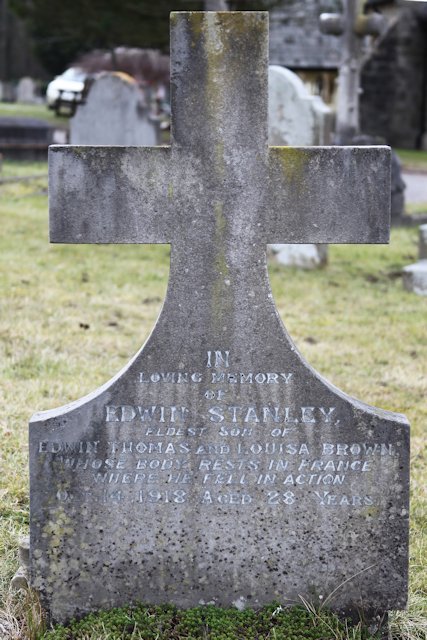 Edwin's inscription on his father's grave Edwin's inscription on his father's grave
