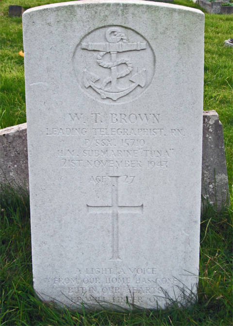 William's headstone in Epsom Cemetery William's headstone in Epsom Cemetery