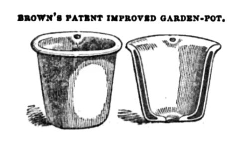 Brown's Patent Improved Garden Pot