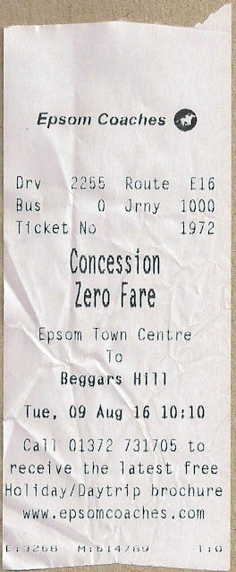 A concessionary ticket for the E16 bus