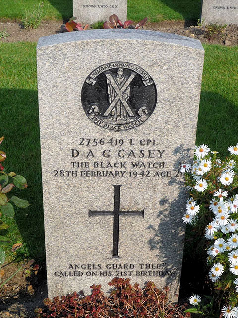 Derek's headstone in the Prague War Cemetery. Derek's headstone in the Prague War Cemetery.