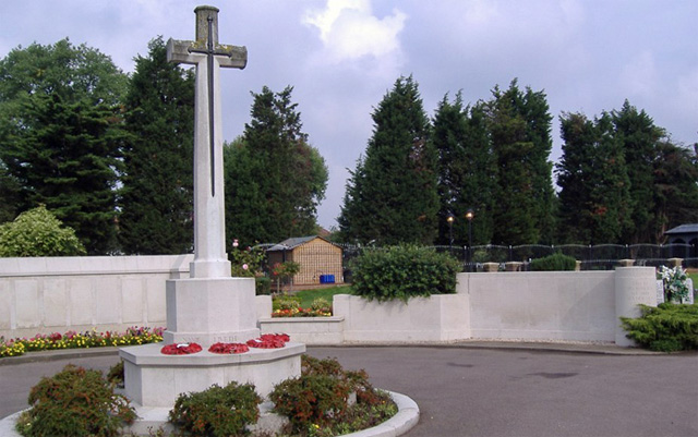 The WW2 memorial at South London Crematorium The WW2 memorial at South London Crematorium
