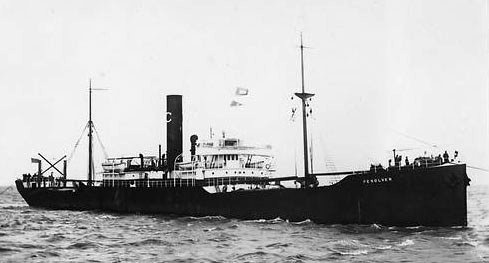 SS Penolver shortly after its launch in 1912. SS Penolver shortly after its launch in 1912.