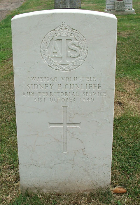 Her headstone in Portsmouth (Milton) Cemetery Her headstone in Portsmouth (Milton) Cemetery