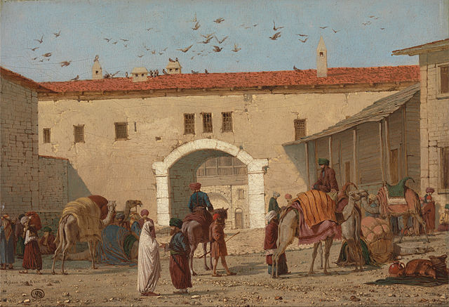 Caravanserai at Mylasa in Asia Minor by Richard Dadd, 1845 (painted in Bethlem Hospital)