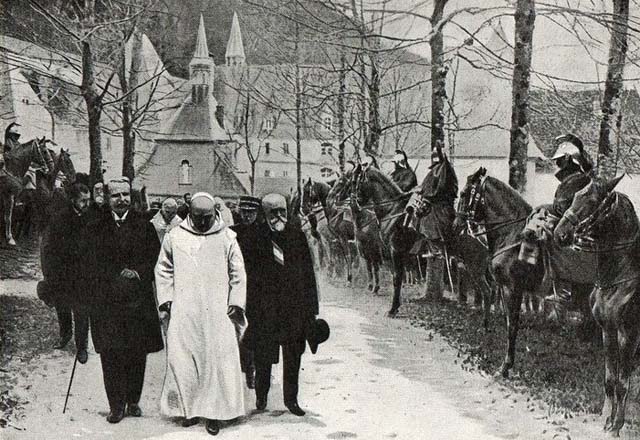 Closure of the Grande Chartreuse monastery and forcible expulsion of the monks in April 1903