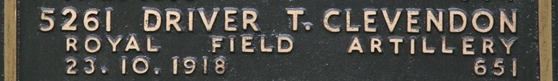 Thomas' inscription on the CWGC memorial Epsom. Thomas' inscription on the CWGC memorial Epsom.