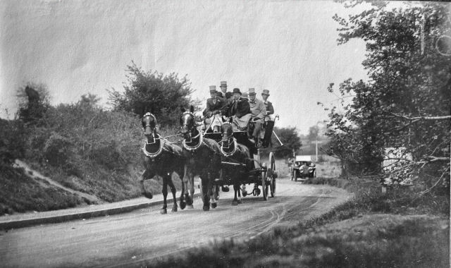 A coach and four near Ewell
