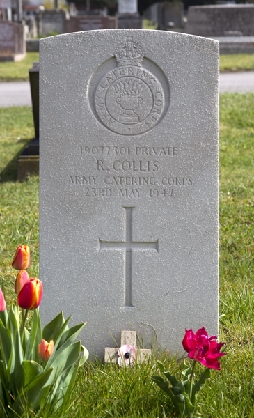 Reginald's headstone in Epsom Cemetery Reginald's headstone in Epsom Cemetery