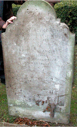 Grave of Charles Sidney Constable and daughter Amelia Frances, Epsom Cemetery